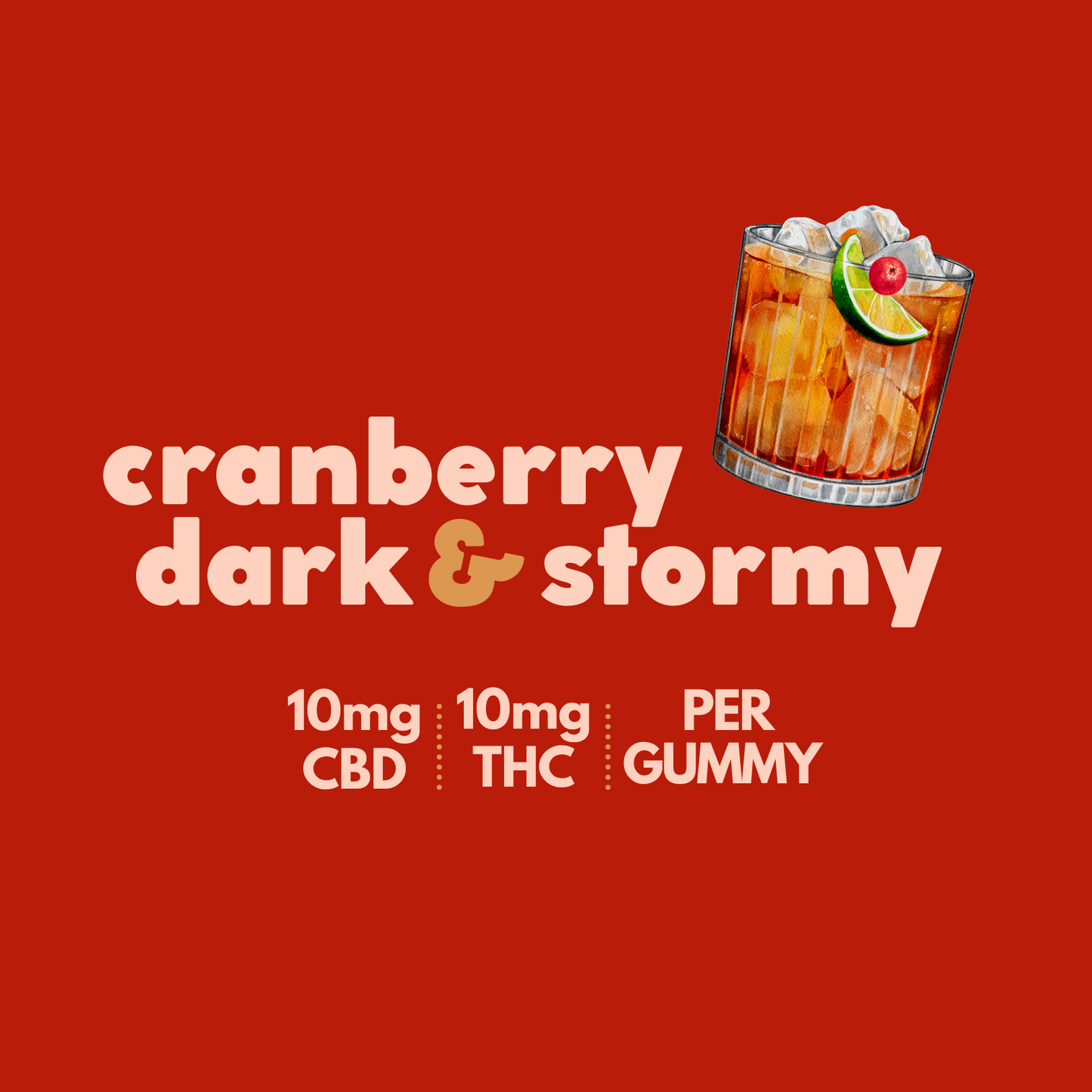 Cranberry Dark & Stormy