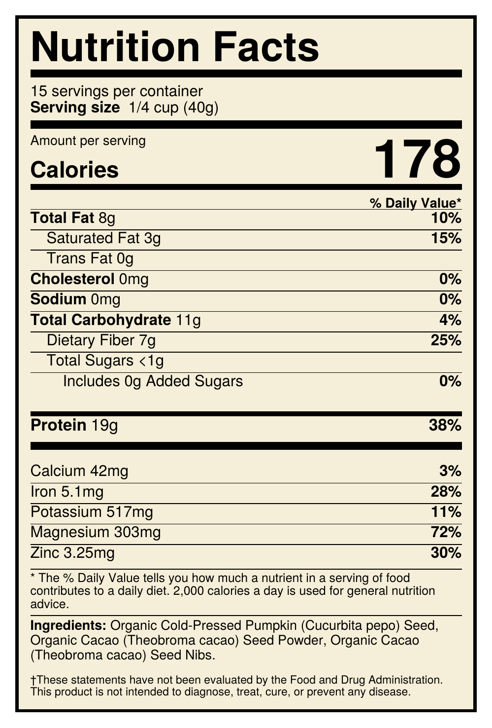 Cacao Pumpkin Seed Protein Powder